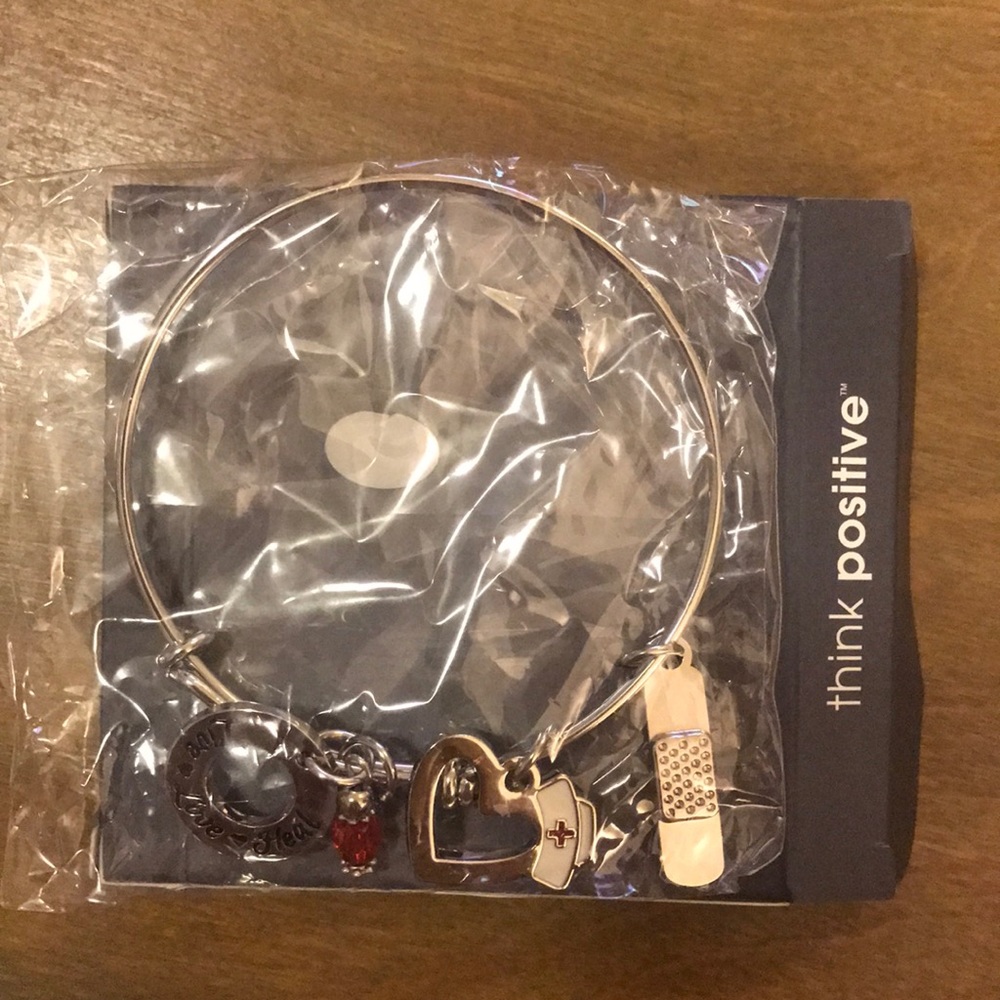 Silver Nurse Charm Bracelet